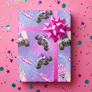Papier Cadeau Monster Jam - Sparkle Smash Anniversaire