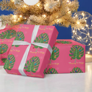 Papier Cadeau Monstera Leaf Monsterry & Louveur Plante brillant