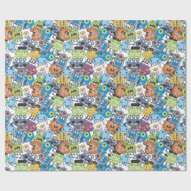 Papier Cadeau Monsters in the Box TR (Plat)