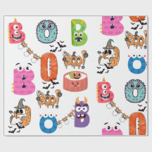 Monstre coloré "BOO" Halloween dessin de dessin