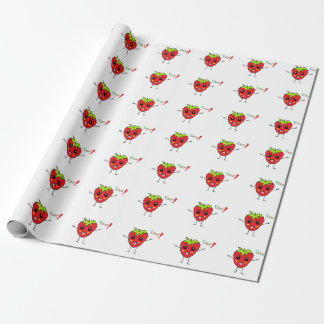 Papier Cadeau Monstre de fraise