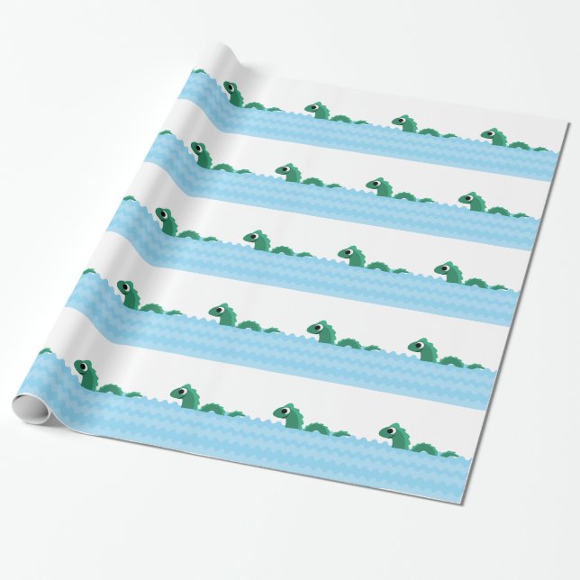 Papier Cadeau Monstre Mer (Déroulé)