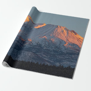PAPIER CADEAU MONT SHASTA AU COUCHER DE SOLEIL