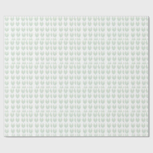 Papier Cadeau Montre botanique aux feuilles de eucalyptus vert m