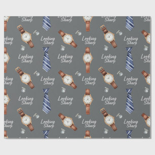 Papier Cadeau Montres et cravates par Natasha Us