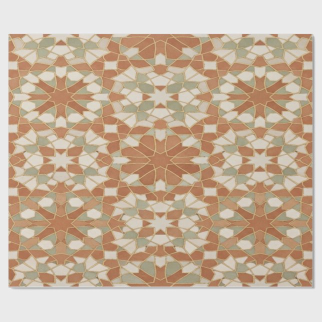 Papier Cadeau Moroccan Mosaic Star Gift Wrap (Plat)