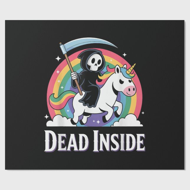 Papier Cadeau Mort à l'intérieur (Plat)