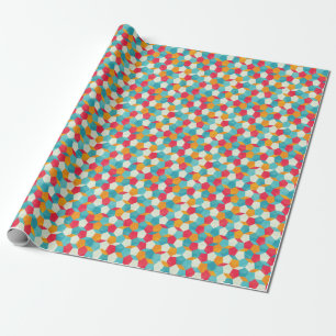 Papier Cadeau Mosaïque colorée, Motif Artistique incomparable.