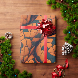 Papier Cadeau Mosaïque de serpent esculapien Motif coloré