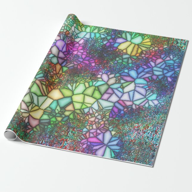 Papier Cadeau Mosaïque de verre (Déroulé)