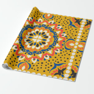 Papier Cadeau Mosaïque marocaine illustration motif