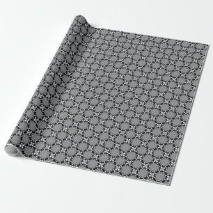 Papier Cadeau Mosaïque noire et blanche