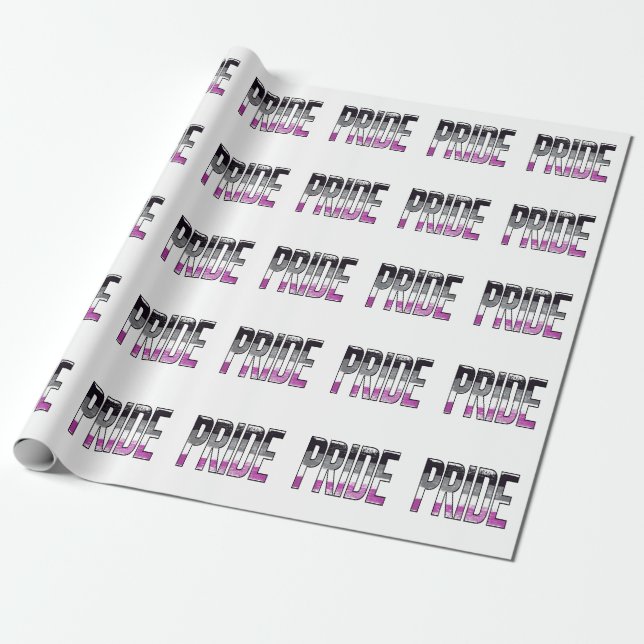 Papier Cadeau Mot d'orgueil asexué (Déroulé)