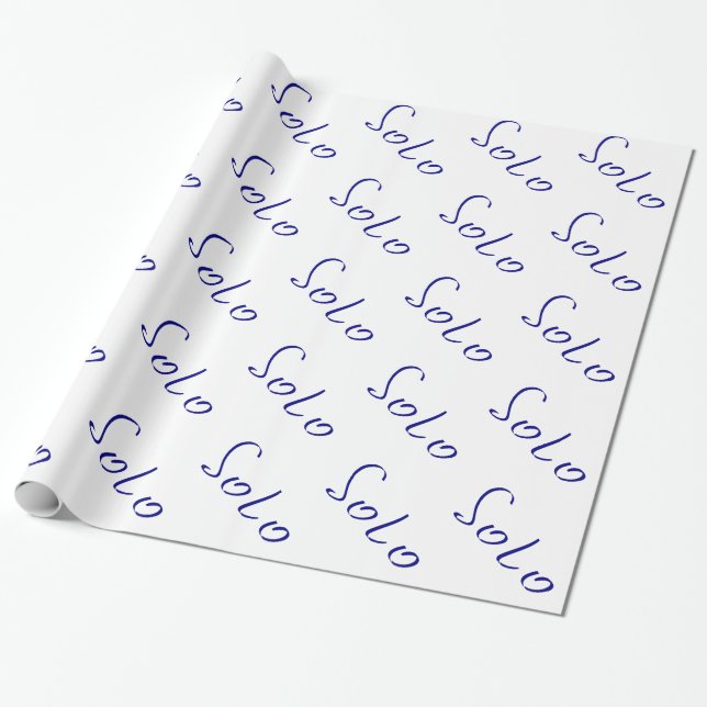 Papier Cadeau Mot solo (Déroulé)