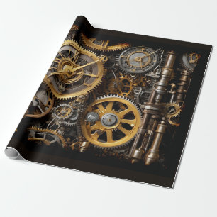 Papier Cadeau Moteur à vapeur et moteur à levier