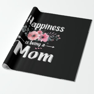 Papier Cadeau Mother Art Le bonheur, c'est être une maman pour