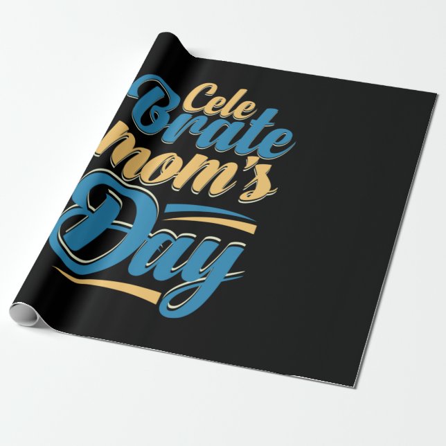 Papier Cadeau Mother Gift Celebrate (Déroulé)