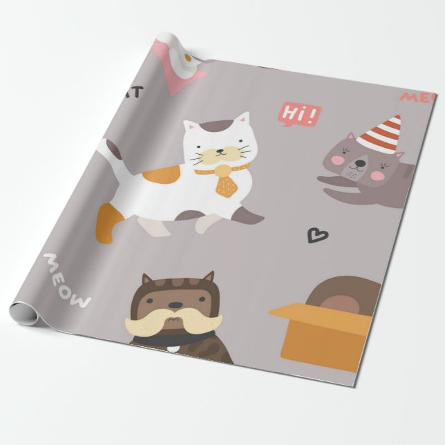 Papier Cadeau Motif (Déroulé)