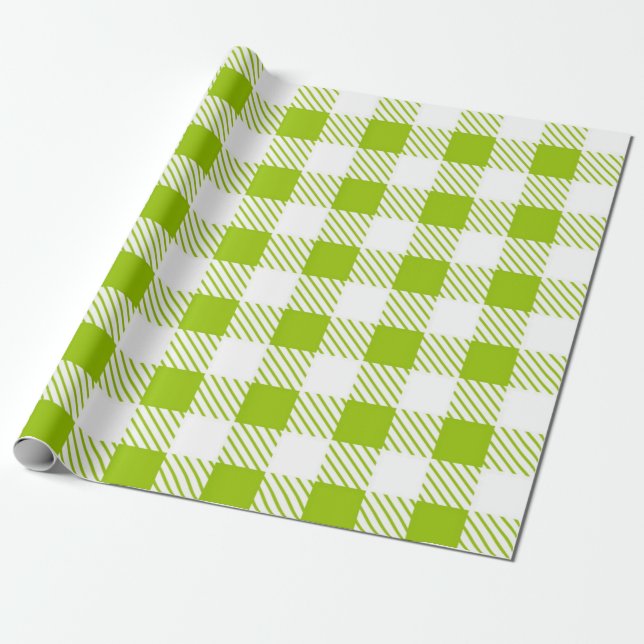 Papier Cadeau Motif à carreaux (Déroulé)