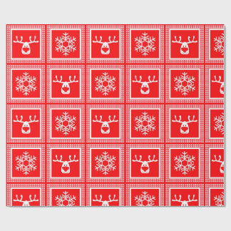 Papier Cadeau motif à carreaux, nouvel an, noël