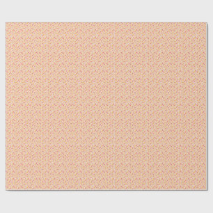 Papier Cadeau Motif à fleurs rose et jaune
