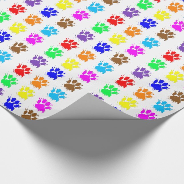 Papier Cadeau Motif à mâchoires pour chien d'encre (Coin)