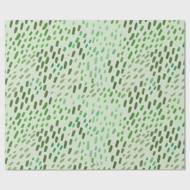 Papier Cadeau Motif à points peints – Pinceau abstrait peint à l (Plat)