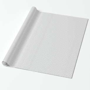 Papier Cadeau Motif à pois blanc gris clair