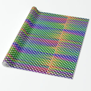Papier Cadeau Motif à pois coloré