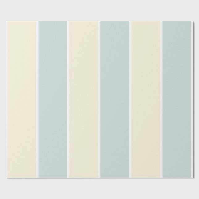 Papier Cadeau Motif à rayures verticales de couleur douce (Plat)