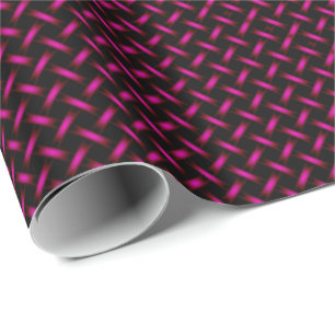 Papier Cadeau Motif à tissage néon violet