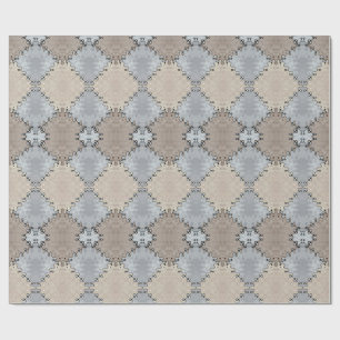 Papier Cadeau Motif à tonalité terre coupée