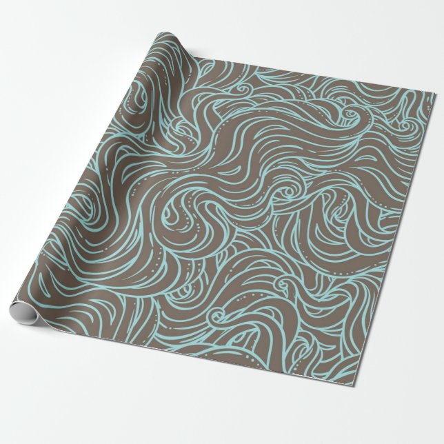 Papier Cadeau Motif abstrait (Déroulé)