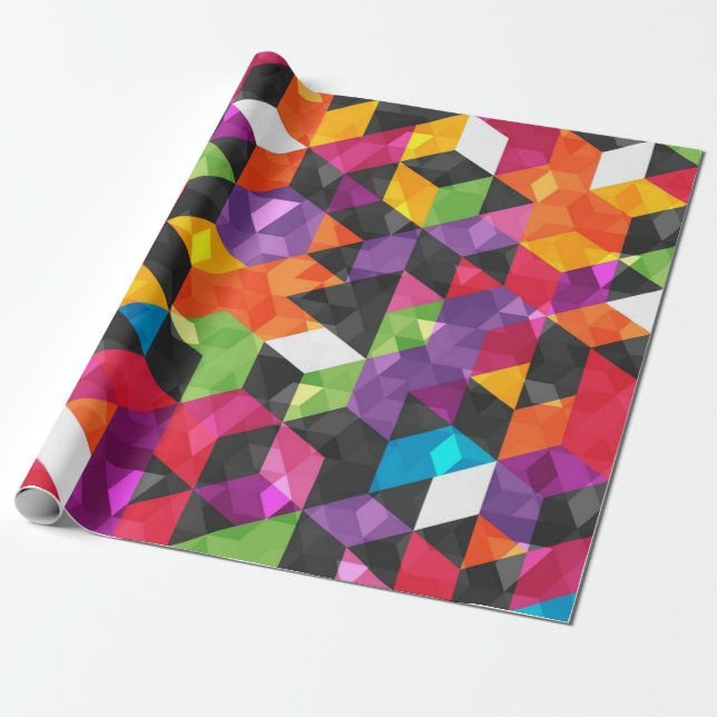 Papier Cadeau Motif abstrait (Déroulé)