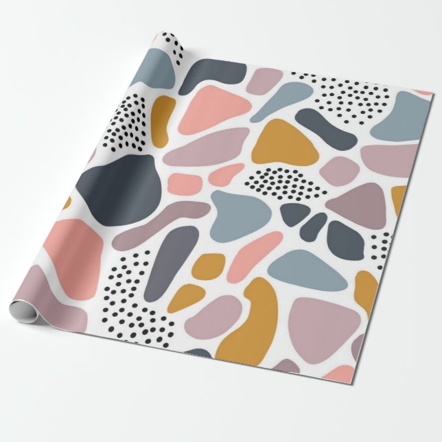 Papier Cadeau Motif abstrait (Déroulé)