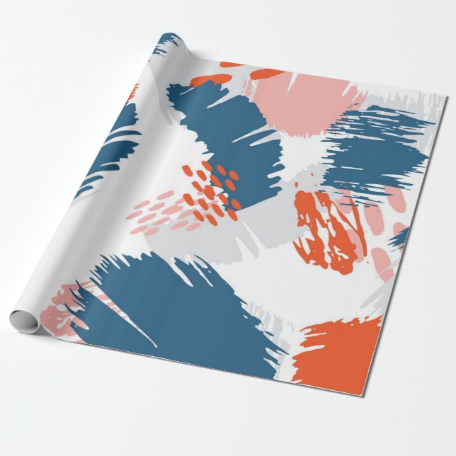 Papier Cadeau Motif abstrait (Déroulé)