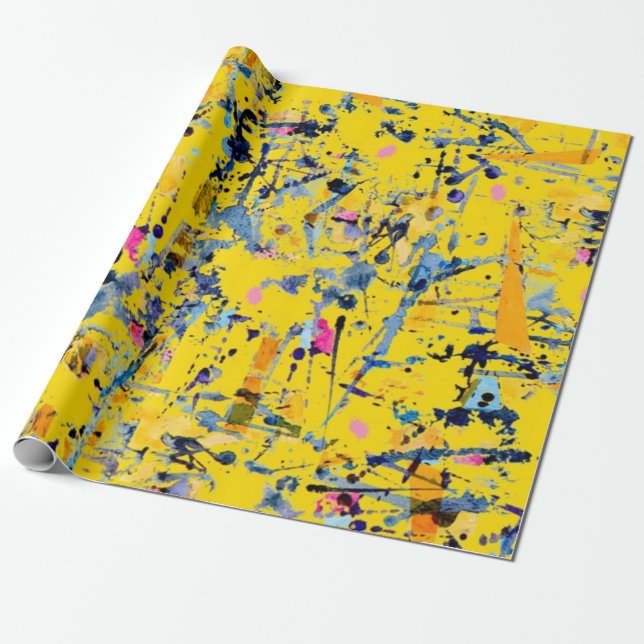 Papier Cadeau Motif abstrait (Déroulé)