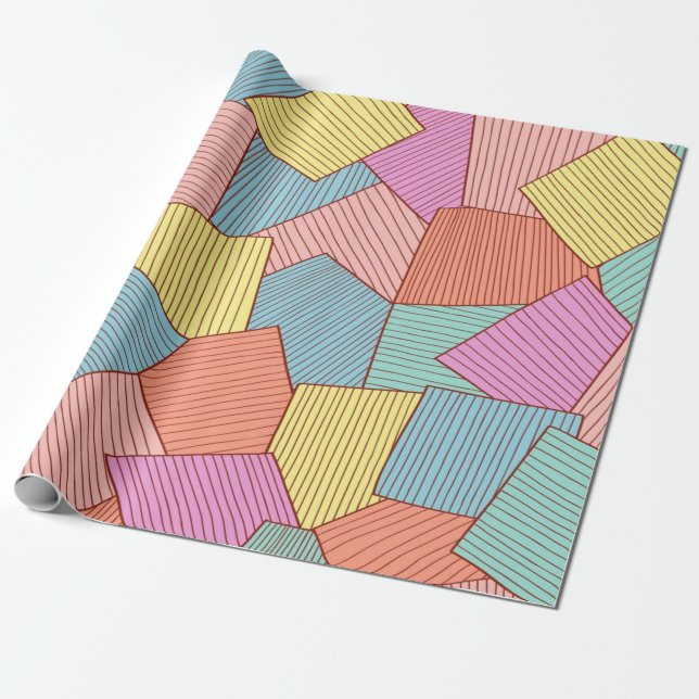 Papier Cadeau motif Abstrait (Déroulé)