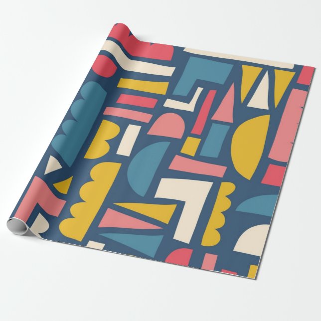 Papier Cadeau Motif abstrait (Déroulé)