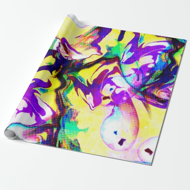 Papier Cadeau Motif abstrait (Déroulé)