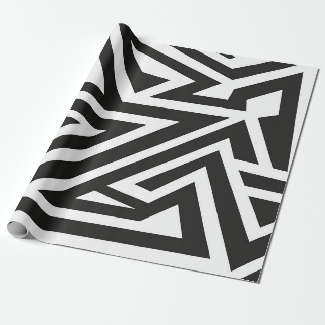 Papier Cadeau Motif abstrait (Déroulé)