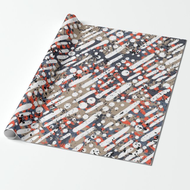 Papier Cadeau Motif abstrait (Déroulé)