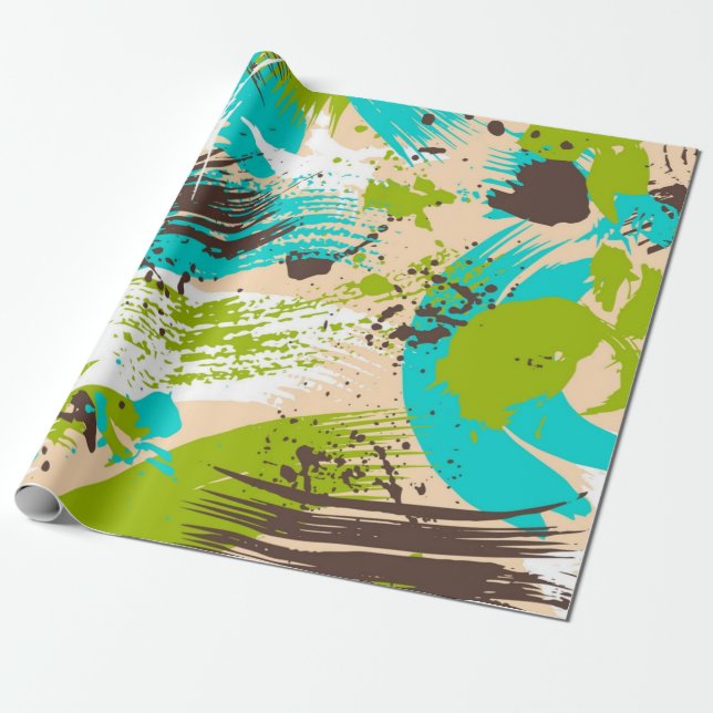 Papier Cadeau Motif abstrait (Déroulé)
