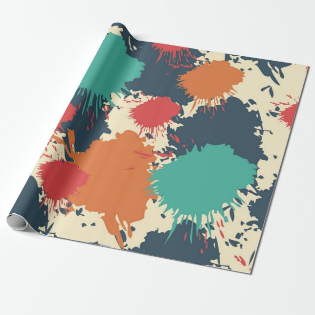 Papier Cadeau Motif abstrait (Déroulé)