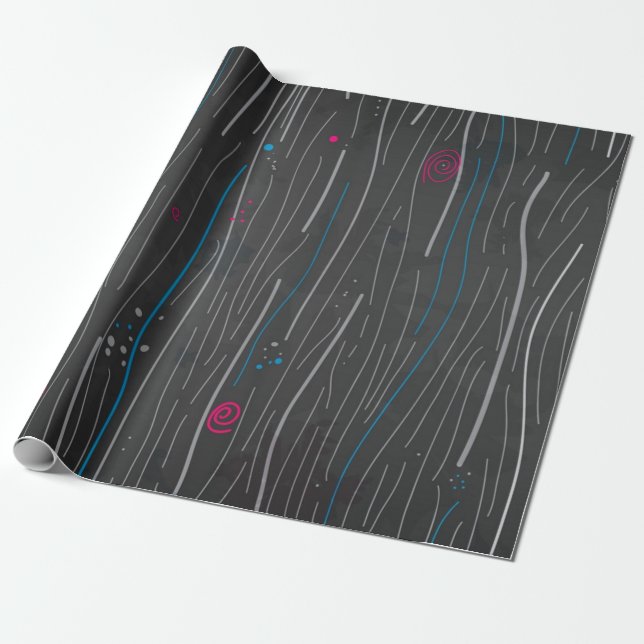 Papier Cadeau Motif abstrait (Déroulé)