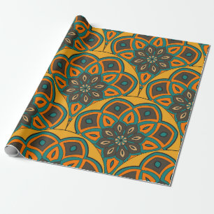 Papier Cadeau motif Abstrait à l'échelle de mandala sans soudure