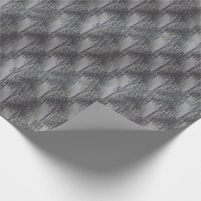 Papier Cadeau Motif Abstrait de l'arbre de floraison (Coin)