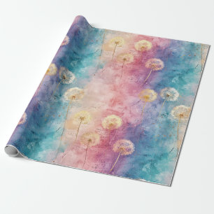 Papier Cadeau Motif Abstrait de Pissenlit Vintage (3)