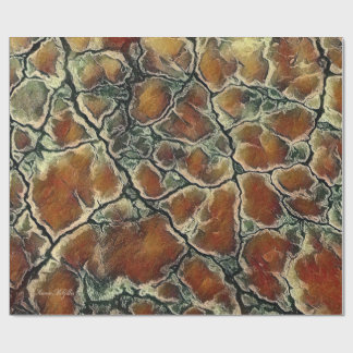 Papier Cadeau Motif abstrait de tons de terre