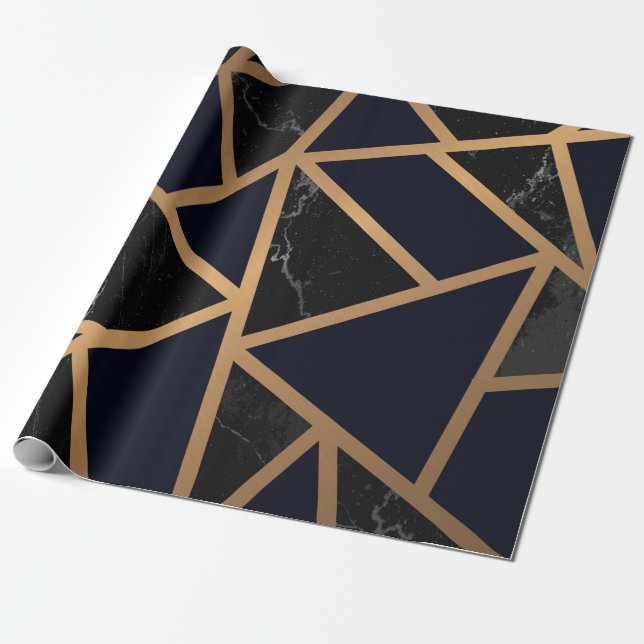 Papier Cadeau Motif Abstrait géométrique (Déroulé)